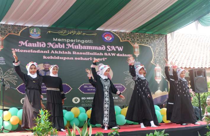 Memperingati Maulid Nabi Muhammad SAW di SDN Jakasetia III