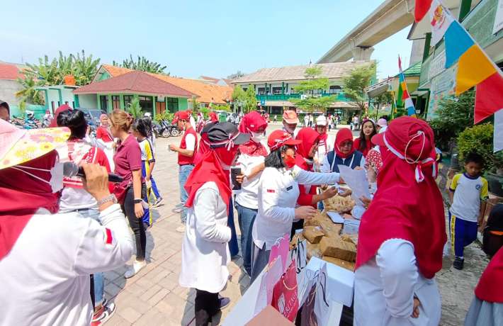 Kemeriahan HUT RI di SDN  Jakasetia III